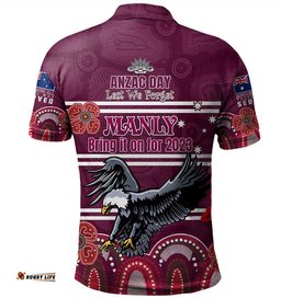 Australia Sydney's Northern Beaches Anzac Custom Polo Shirt - Manly Bring it on 2023 Polo Shirt Amazing Aussie