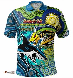 Australia Parramatta Vs Cronulla CustomPolo Shirt - The Best of The Best Polo Ahirt Amazing Aussie