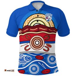 Western Bulldogs Aboriginal Football Polo Shirt Simple Style Amazing Aussie