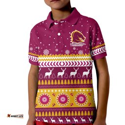 Broncos Aboriginal Polo Shirt Christmas Brisbane Amazing Aussie