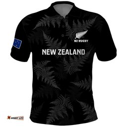 New Zealand Silver Fern Rugby Polo Shirt 2023 Go Aotearoa Champions World Cup