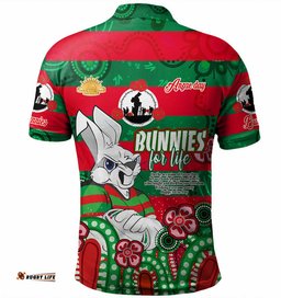Australia South of Sydney Anzac Day Custom Polo Shirt - Bunnies For Life Anzac Quotes Polo Shirt Amazing Aussie