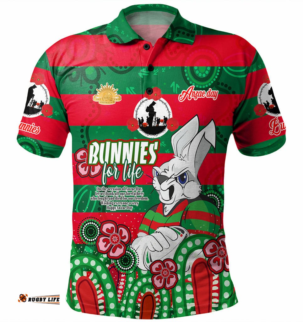 Australia South of Sydney Anzac Day Custom Polo Shirt - Bunnies For Life Anzac Quotes Polo Shirt Amazing Aussie