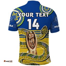 Custom Text And Number Eels Rugby Polo Shirt Parra 2022 Indigenous Proud Premiers Amazing Aussie