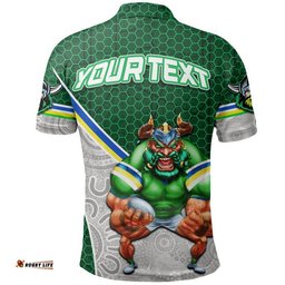 Custom Personalised Raiders Rugby Polo Shirt Mix Aboriginal Simple Amazing Aussie