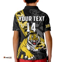 Custom Text And Number Richmond Football Polo Shirt Tigers 1885 Indigenous Basic Style Amazing Aussie