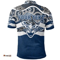 Custom Personalised Geelong Cats Indigenous Basic Style Polo Shirt Amazing Aussie