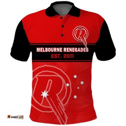 Melbourne Renegades Cricket Polo Shirt Est 2011 Sporty Amazing Aussie