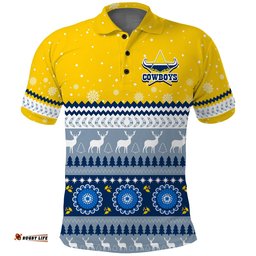 Custom Personalised Cowboys Aboriginal Polo Shirt Christmas North Queensland Amazing Aussie