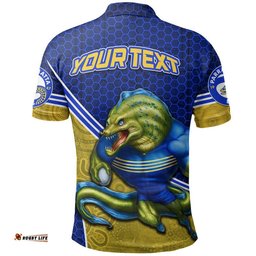 Custom Personalised Eels Rugby Polo Shirt Mix Aboriginal Simple Amazing Aussie