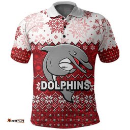 Dolphins Chritmas 2022 Polo Shirt Rugby Amazing Aussie