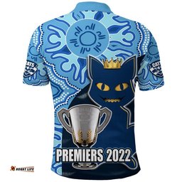 Cats Football 2022 Premiers Polo Shirt Geelong Indigenous Style Amazing Aussie