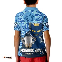 Cats Football 2022 Premiers Polo Shirt Geelong Indigenous Style Amazing Aussie