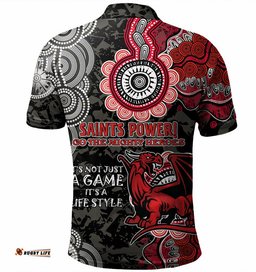 Australia Illawarra and St George Custom Polo Shirt - Red White Forever Polo Shirt Amazing Aussie