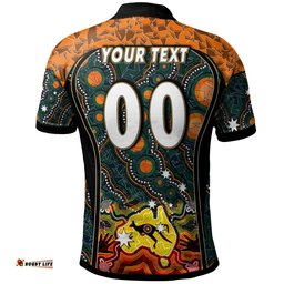 Australian Rugby Sevens Men's Squad Polo Shirt - Custom Australia Rugby Championship Aboriginal Culture Personalised Player And Number Polo Shirt Amazing Aussie