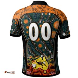 Australian Rugby Sevens Men's Squad Polo Shirt - Custom Australia Rugby Championship Aboriginal Culture Personalised Player And Number Polo Shirt Amazing Aussie