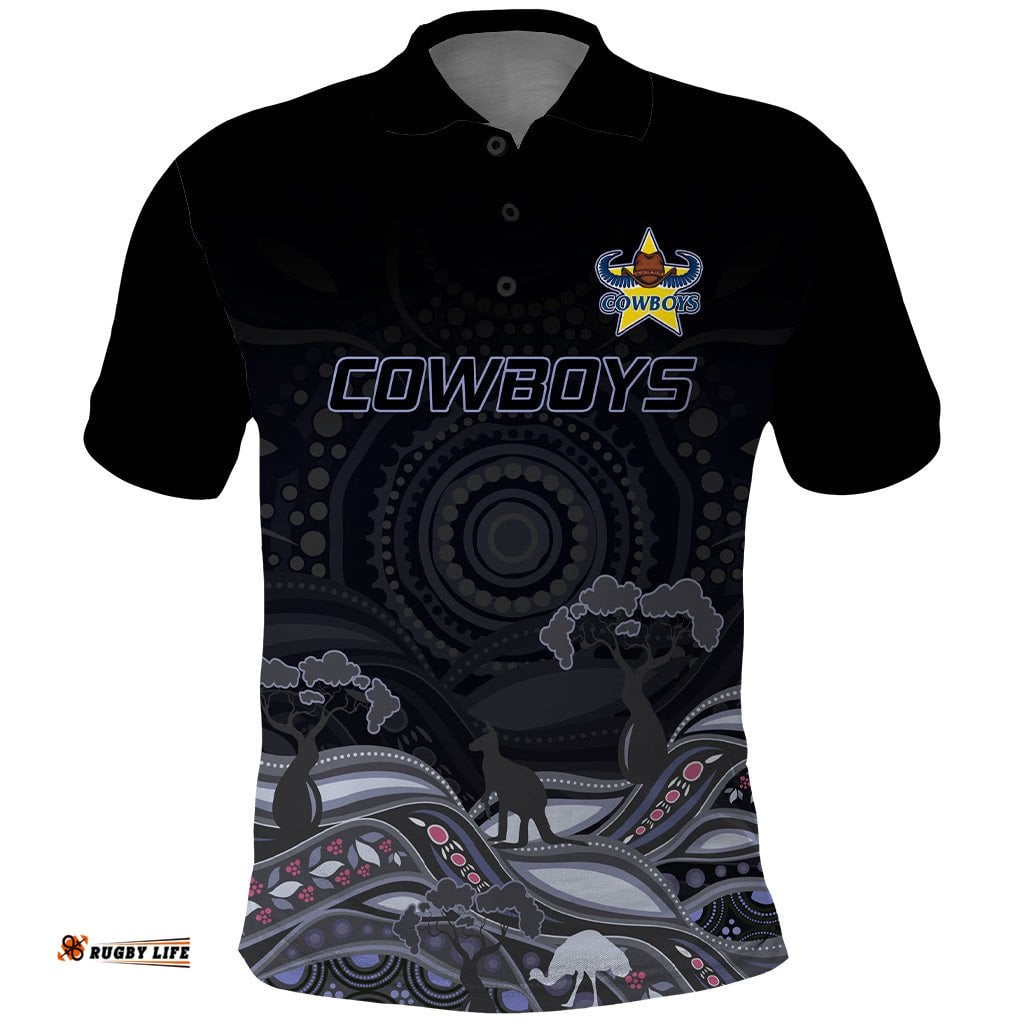 Custom Cowboys Rugby Polo Shirt The Starry Night Indigenous