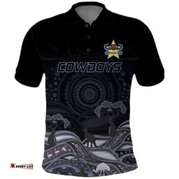 Custom Cowboys Rugby Polo Shirt The Starry Night Indigenous