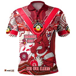 Australia Illawarra and St George Naidoc Week Custom Polo Shirt - For Our Elders Home Jersey Polo Shirt Amazing Aussie