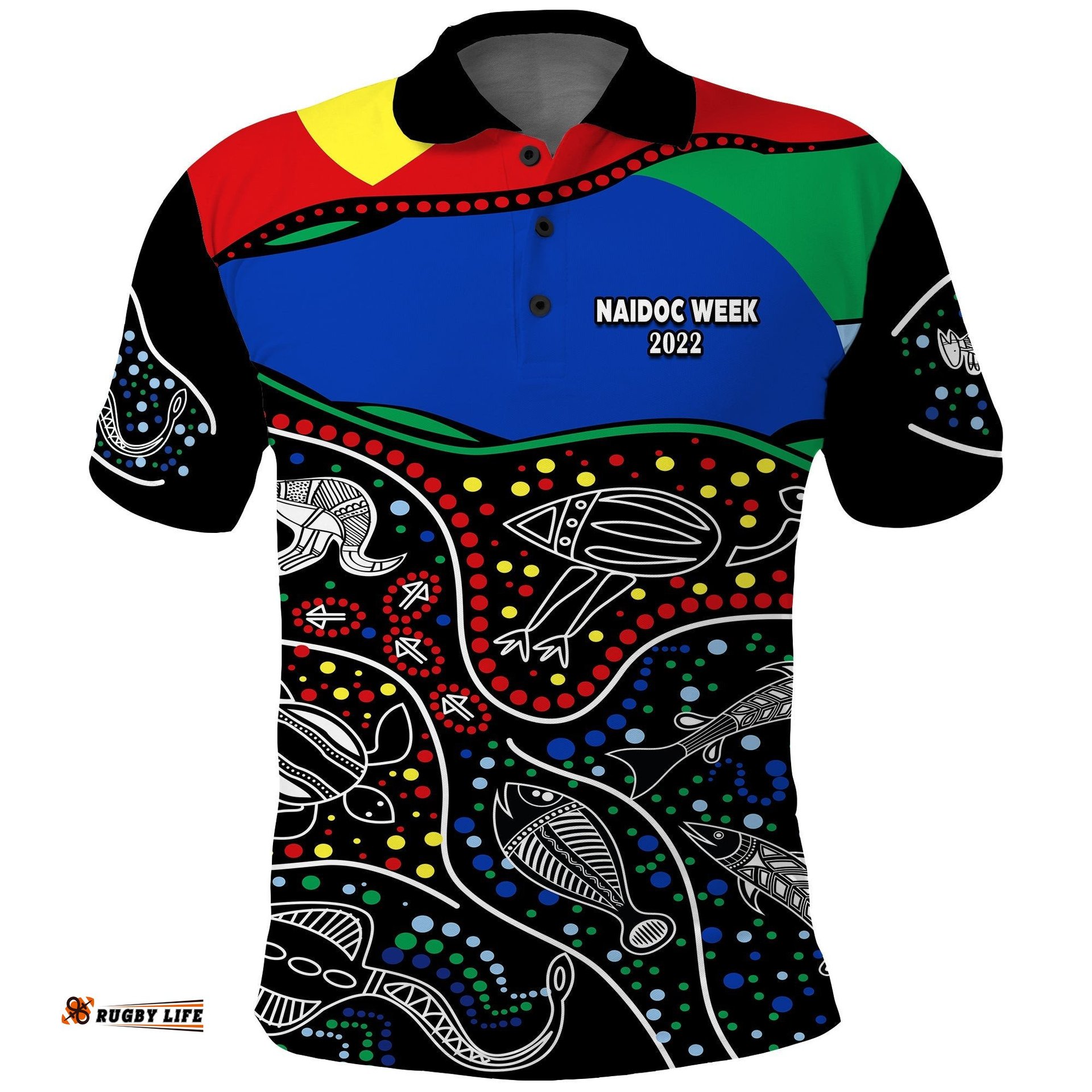 NAIDOC Week 2022 Polo Shirt National Aborigines And Torres Strait Islander Animals Aboriginal Amazing Aussie