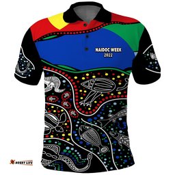 NAIDOC Week 2022 Polo Shirt National Aborigines And Torres Strait Islander Animals Aboriginal Amazing Aussie