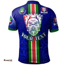 Warriors Rugby Polo Shirt - Custom Warriors Rugby Ball Maori Patterns Sport Style Polo Shirt Amazing Aussie