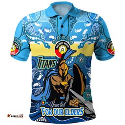 Australia Gold Coast Naidoc Week Custom Polo Shirt - For Our Elders Home Jersey Polo Shirt Amazing Aussie
