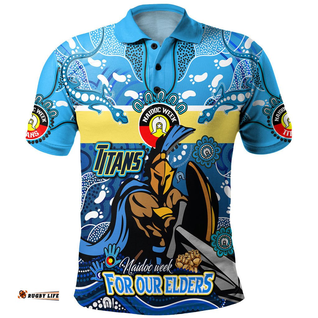Australia Gold Coast Naidoc Week Custom Polo Shirt - For Our Elders Home Jersey Polo Shirt Amazing Aussie