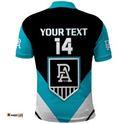 Personalised Port Adelaide Football 2023 Polo Shirt Go Power Sporty Style