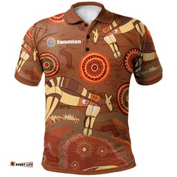 Australia Aboriginal Inspired Custom Polo Shirt - Talaroo Significant Culture Of Ewamian Indigenous Polo Shirt Amazing Aussie
