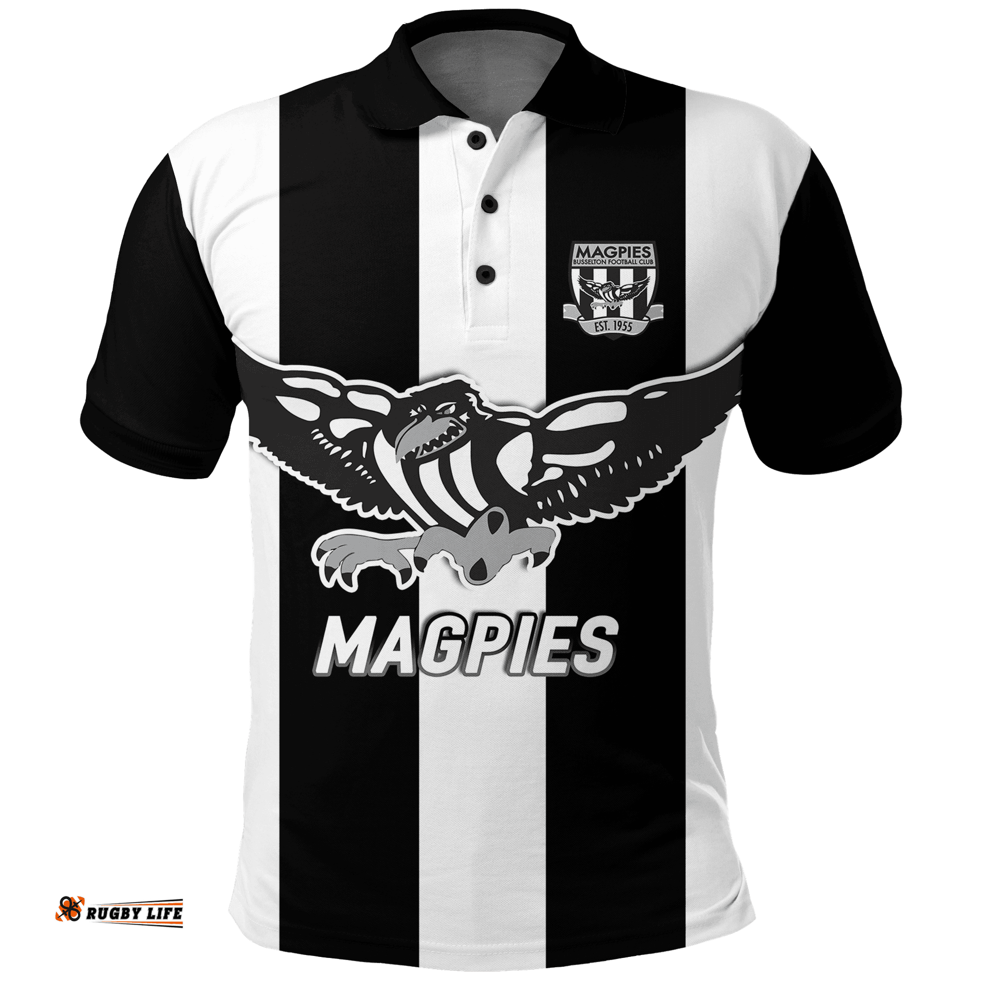 Magpies Busselton Football 2022 Polo Shirt
