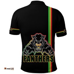 Penrith Panthers Polo Shirt Angry Panther Simple Style Amazing Aussie