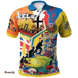 Eels Rugby Polo Shirt - Custom Remembrance Parramatta Eels Anzac Quote With Poppy And Rosemary Polo Shirt Amazing Aussie