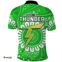 Sydney Thunder Cricket Polo Shirt Aboriginal Amazing Aussie