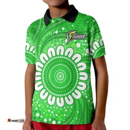 Sydney Thunder Cricket Polo Shirt Aboriginal Amazing Aussie