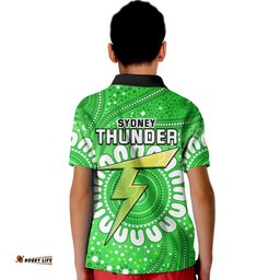 Sydney Thunder Cricket Polo Shirt Aboriginal Amazing Aussie
