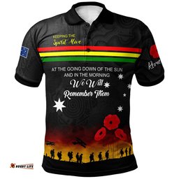 Australia Penrith Anzac Custom Polo Shirt - Keeping the Spirit Alive Polo Shirt Amazing Aussie