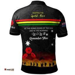 Australia Penrith Anzac Custom Polo Shirt - Keeping the Spirit Alive Polo Shirt Amazing Aussie