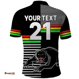 Custom Text And Number Penrith Panthers Rugby Polo Shirt Proud The Panthers Comeback
