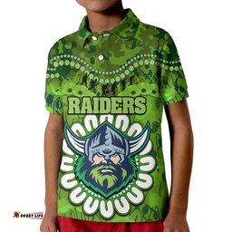 Raiders Rugby ANZAC Polo Shirt Camouflage Poppy Amazing Aussie