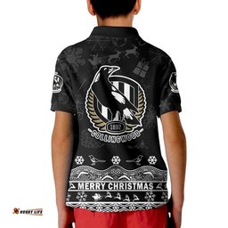 Collingwood Pies Unique Winter Season Polo Shirt Magpies Merry Christmas Amazing Aussie