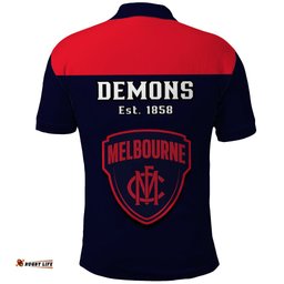 Melbourne Football 2023 Polo Shirt Go Demons Sporty Style