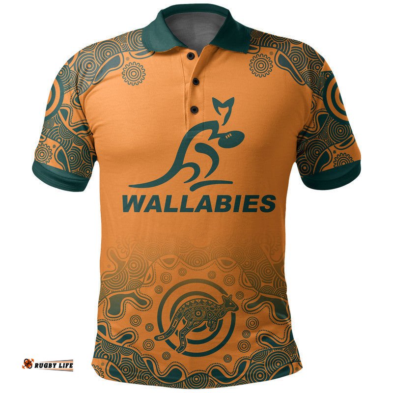 Custom Personalised And Number Australia Rugby Wallabies Polo Shirt Replica Jersey No.1 Amazing Aussie