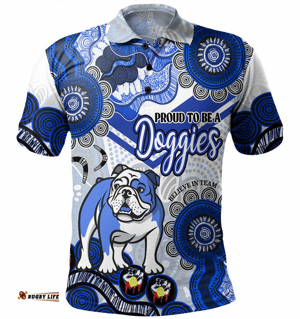 Australia City of Canterbury Bankstown Custom Polo Shirt - Proud To Be A Doggies Home Jersey Polo Shirt Amazing Aussie