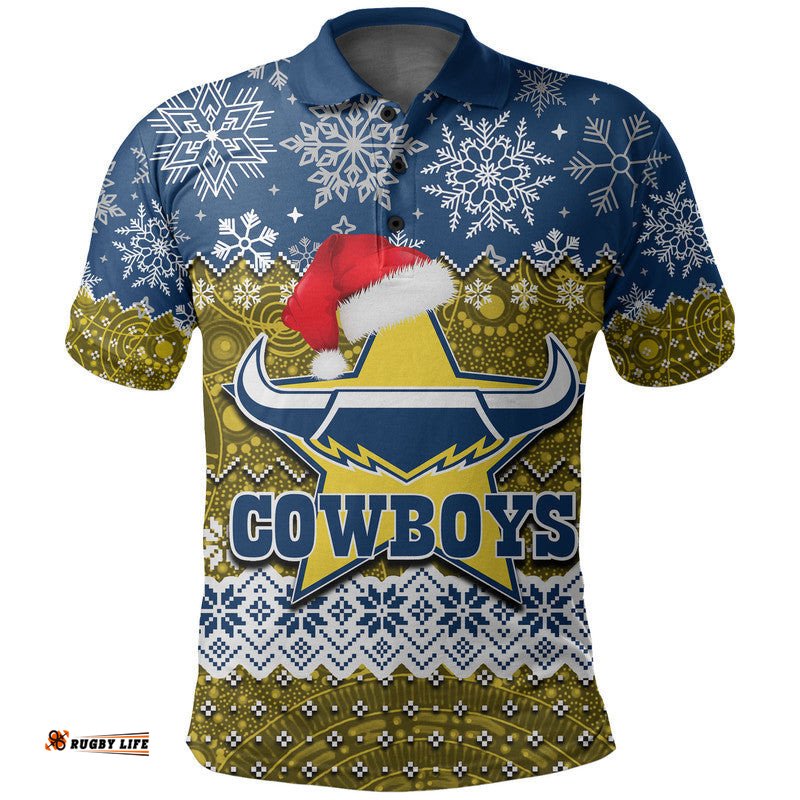 Cowboys Rugby Polo Shirt Christmas 2022 Amazing Aussie