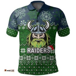 Raiders Rugby Polo Shirt Christmas 2022 Amazing Aussie