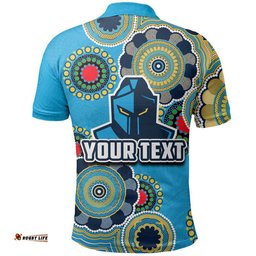 Custom Personalised Titans Rugby Aboriginal Vibe Polo Shirt Amazing Aussie