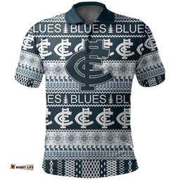 Australian Football League Christmas - Blues Polo Shirt Amazing Aussie