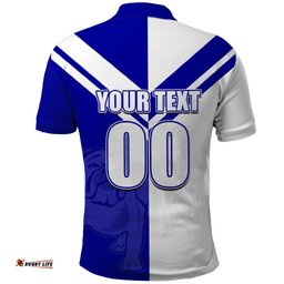 Custom Text And Number NRL Bulldogs Polo Shirt Mix Jersey