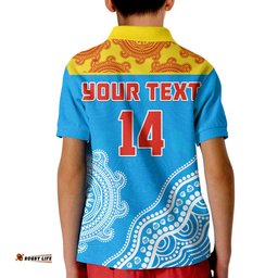 Custom Text And Number Suns Polo Shirt Go Sunnies Aboriginal Simple Style Amazing Aussie